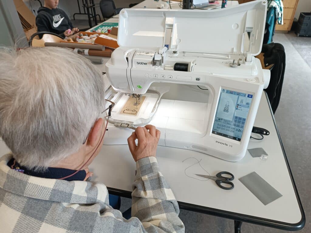 Réalisation d’un broderie de Noël personnalisée